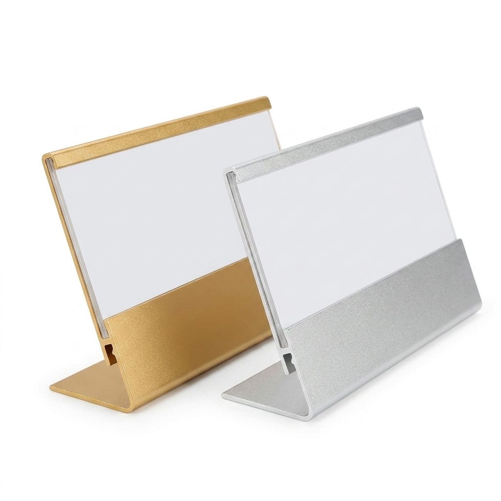 Pemegang Papan Nama Meja Aloi Aluminium