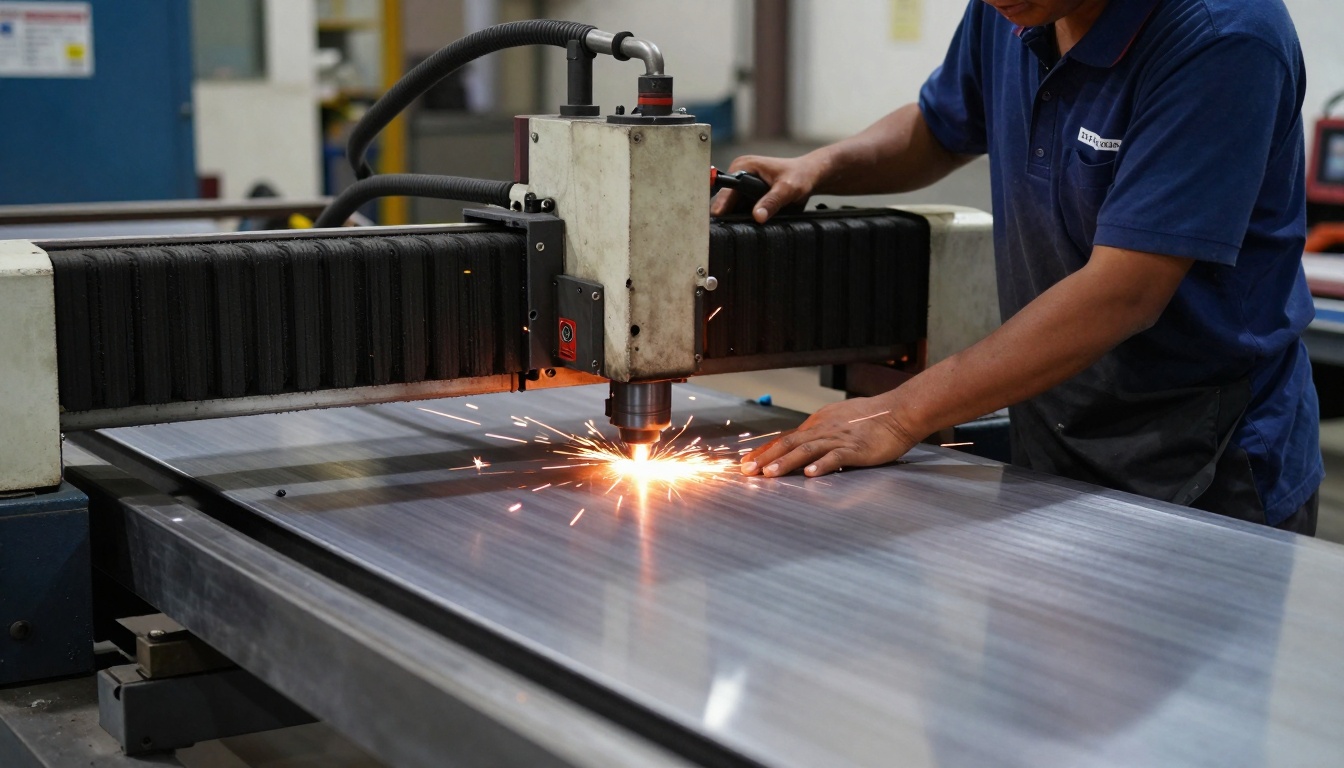 Laser Cutting EG Steel process