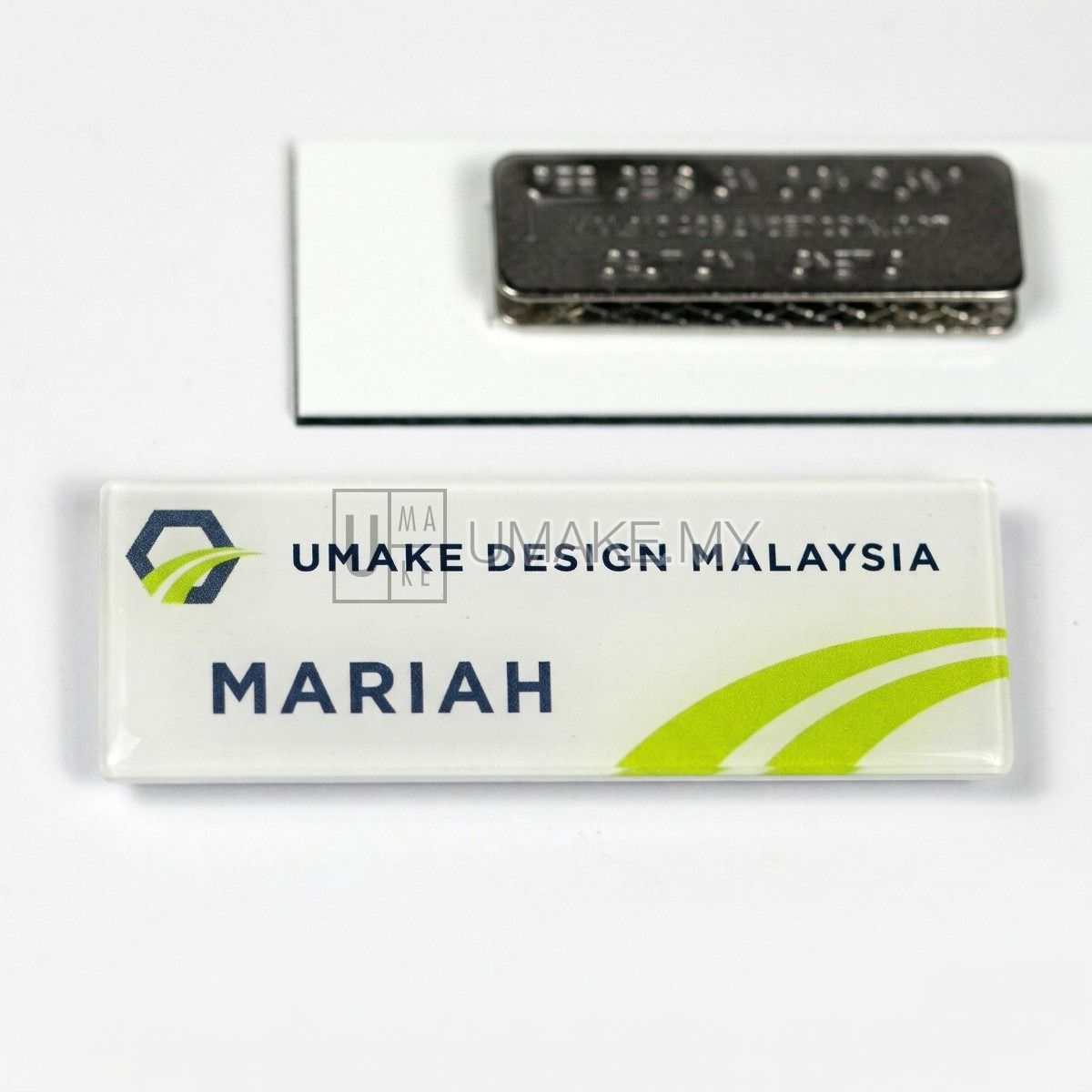 Reverse UV Print Acrylic Nametag