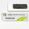 Reverse UV Print Acrylic Nametag view 1