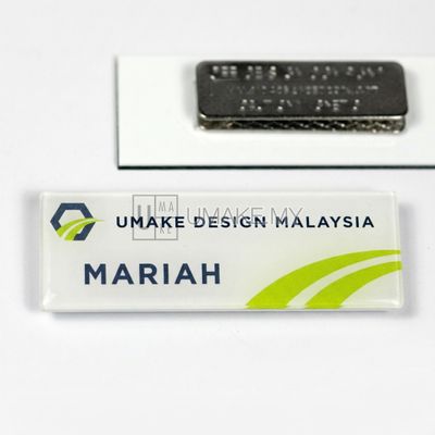 Reverse UV Print Acrylic Nametag