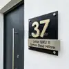 3D Modern Stainless Steel House Number Plate view 1